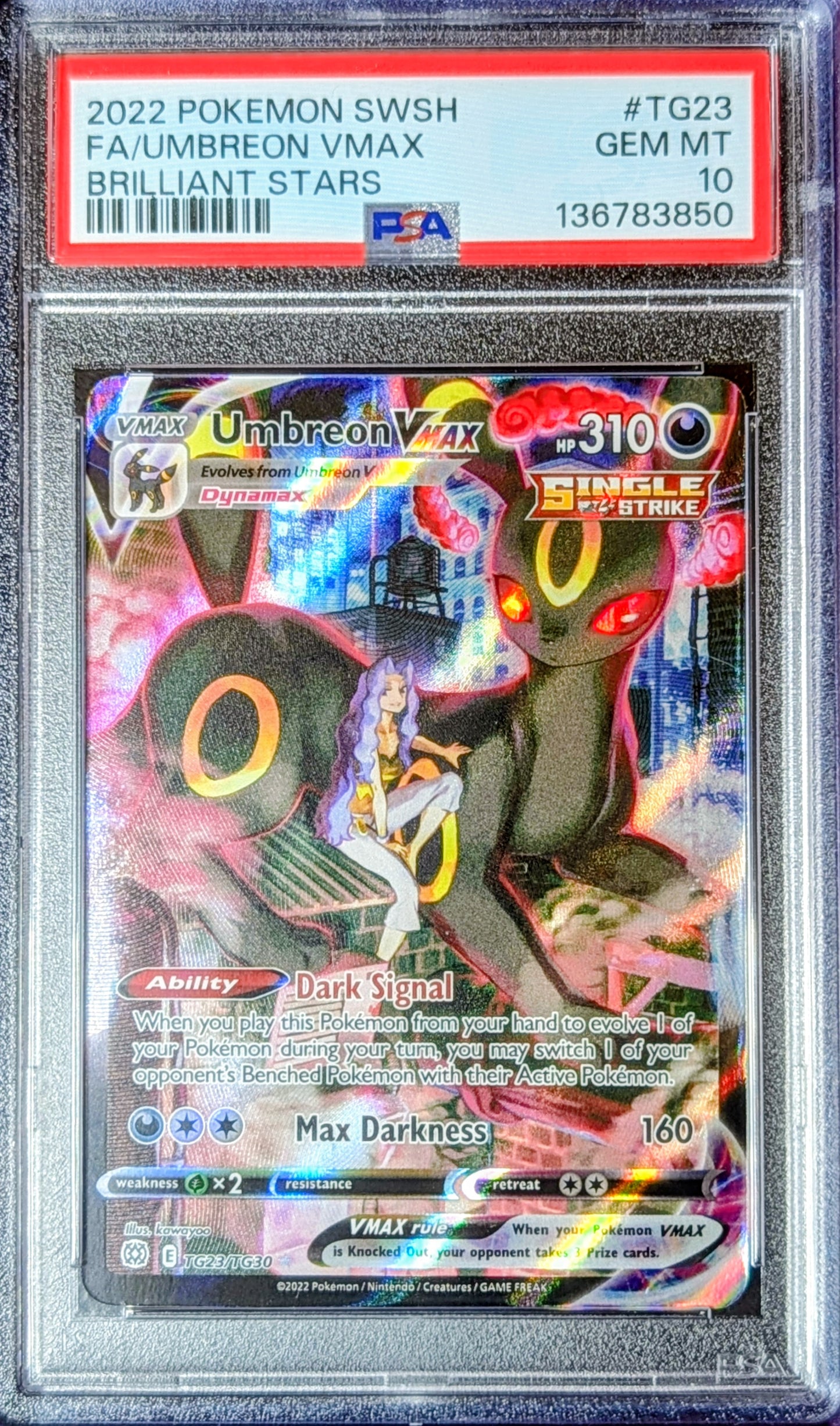PSA 10 Umbreon VMAX TG23/TG30