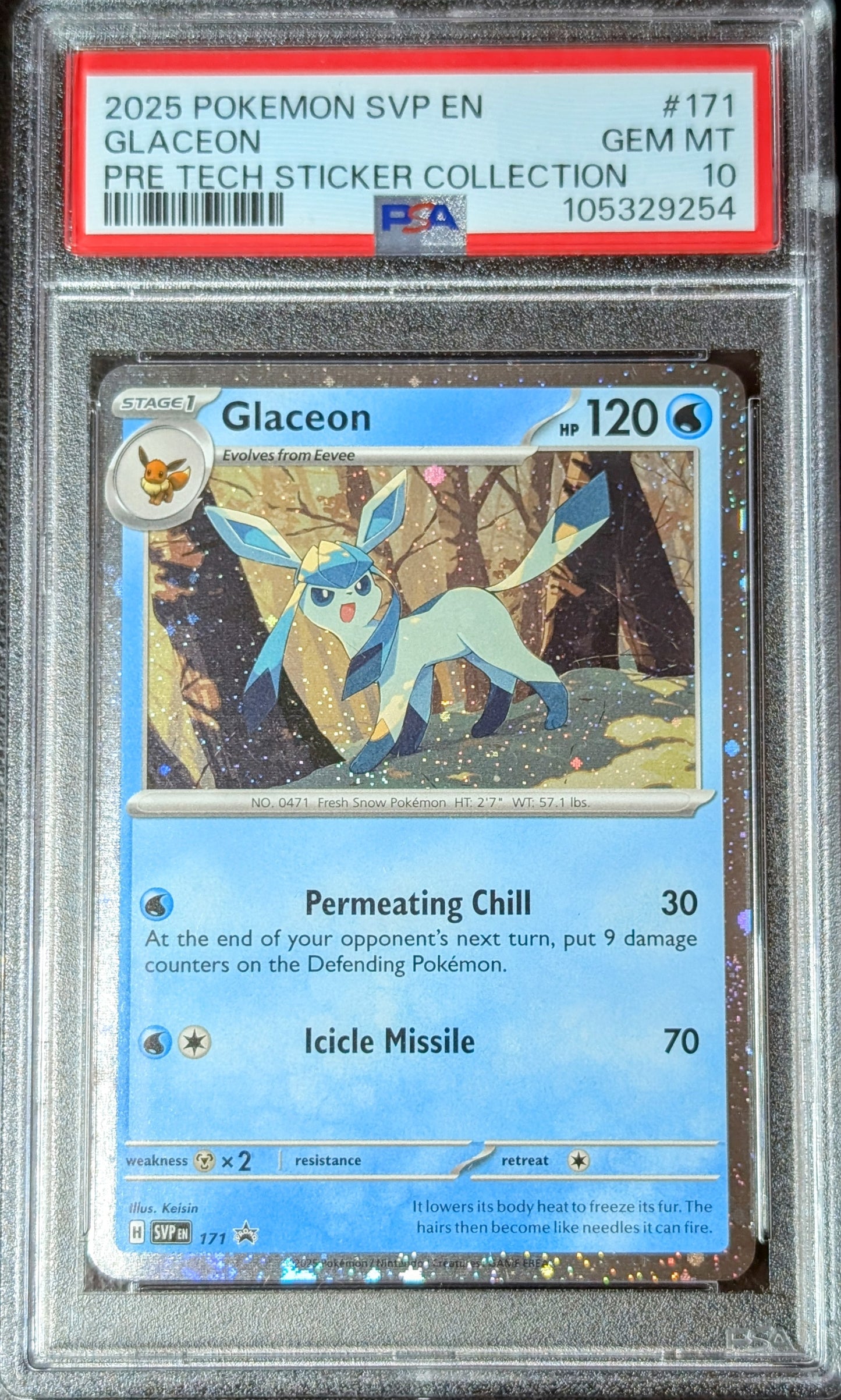 PSA 10 Glaceon SVP171