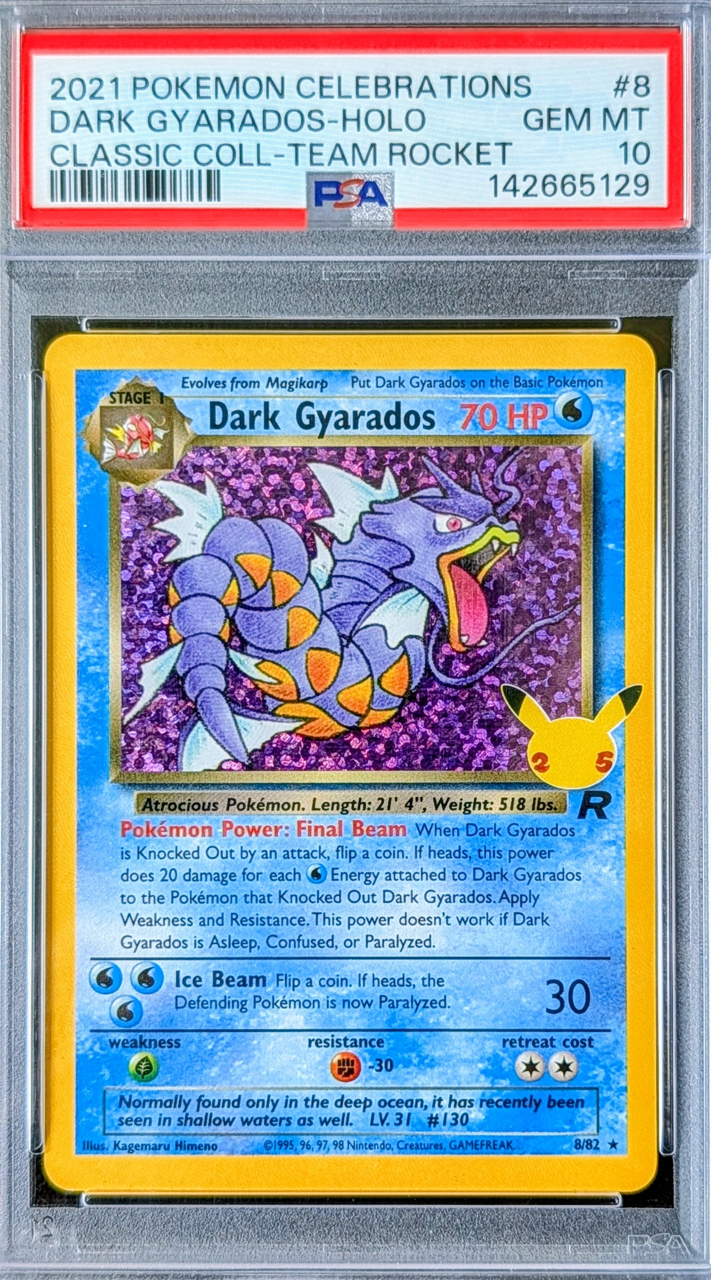 PSA 10 Dark Gyarados 8/82