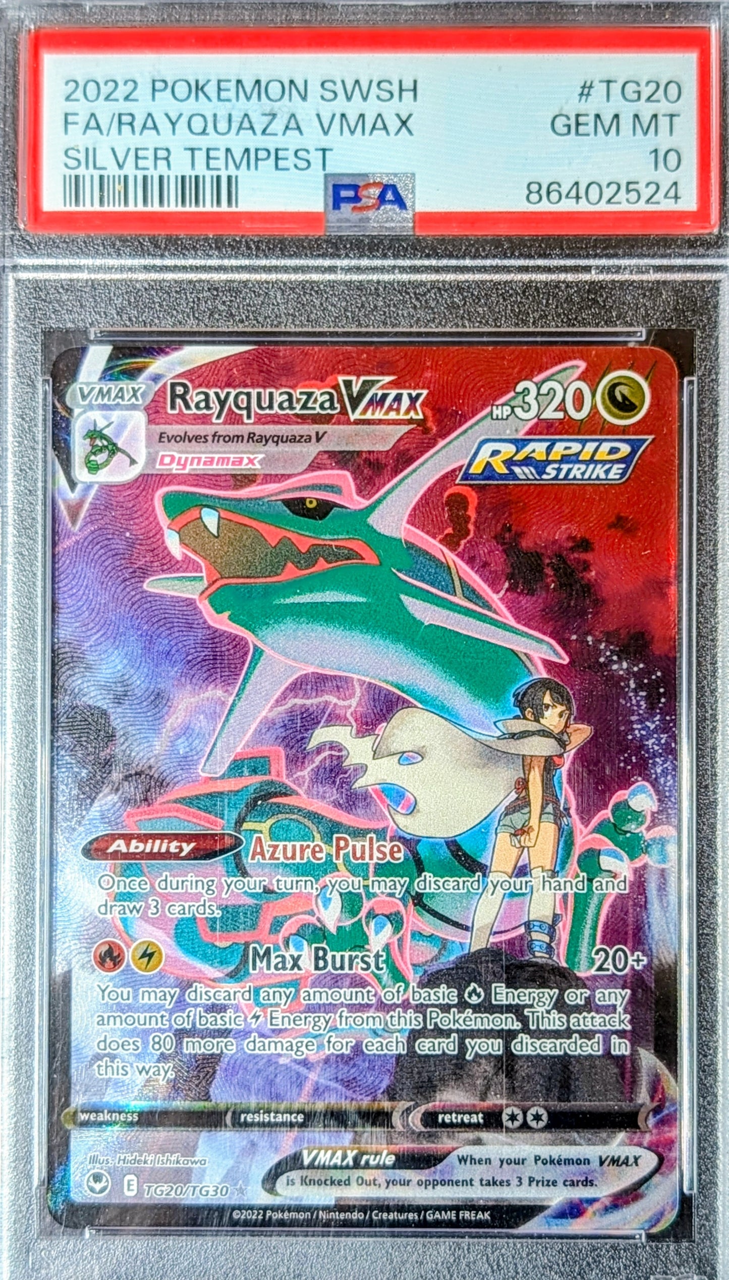 PSA 10 Rayquaza VMAX TG20/TG30