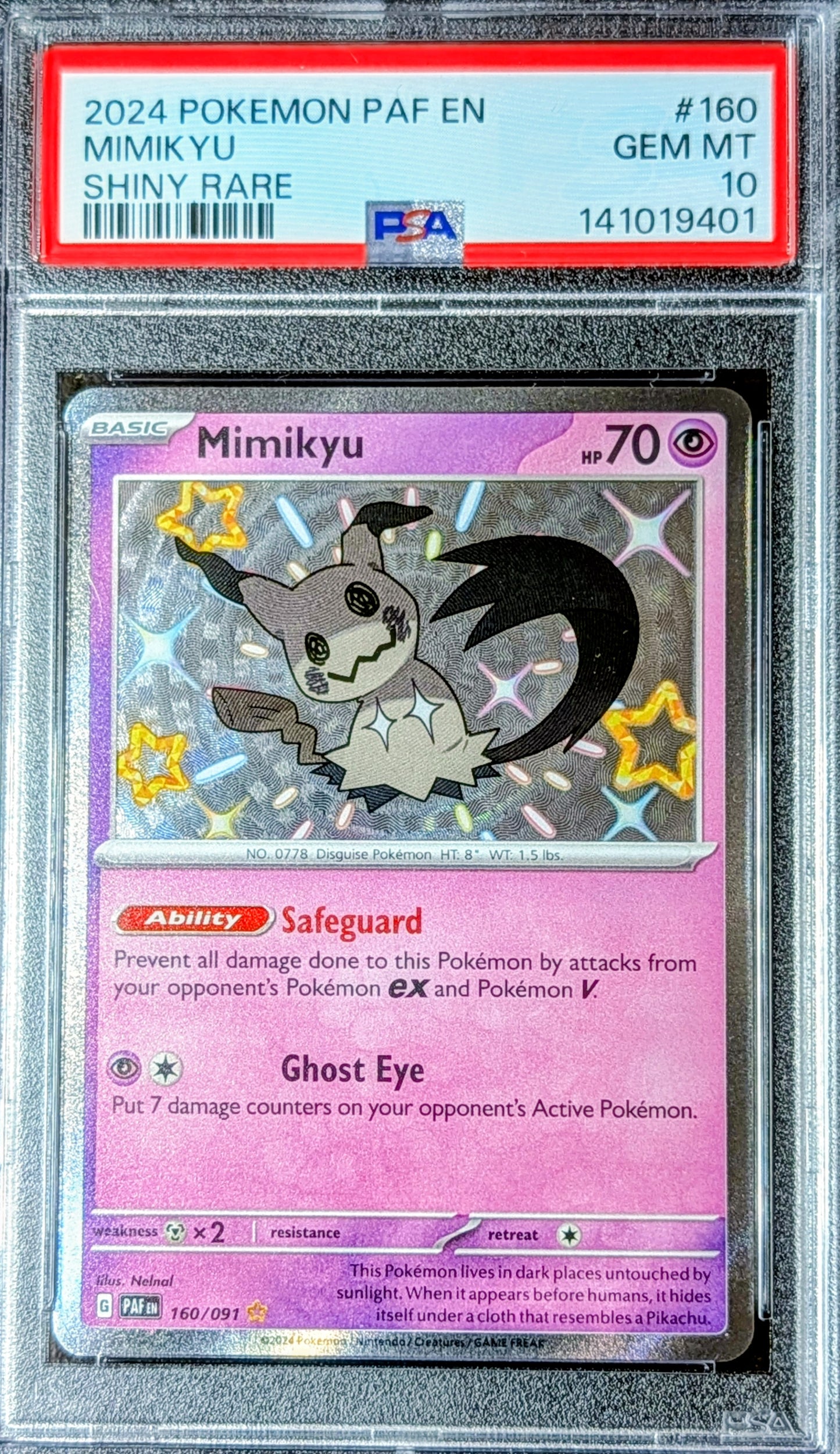 PSA 10 Mimikyu 160/091