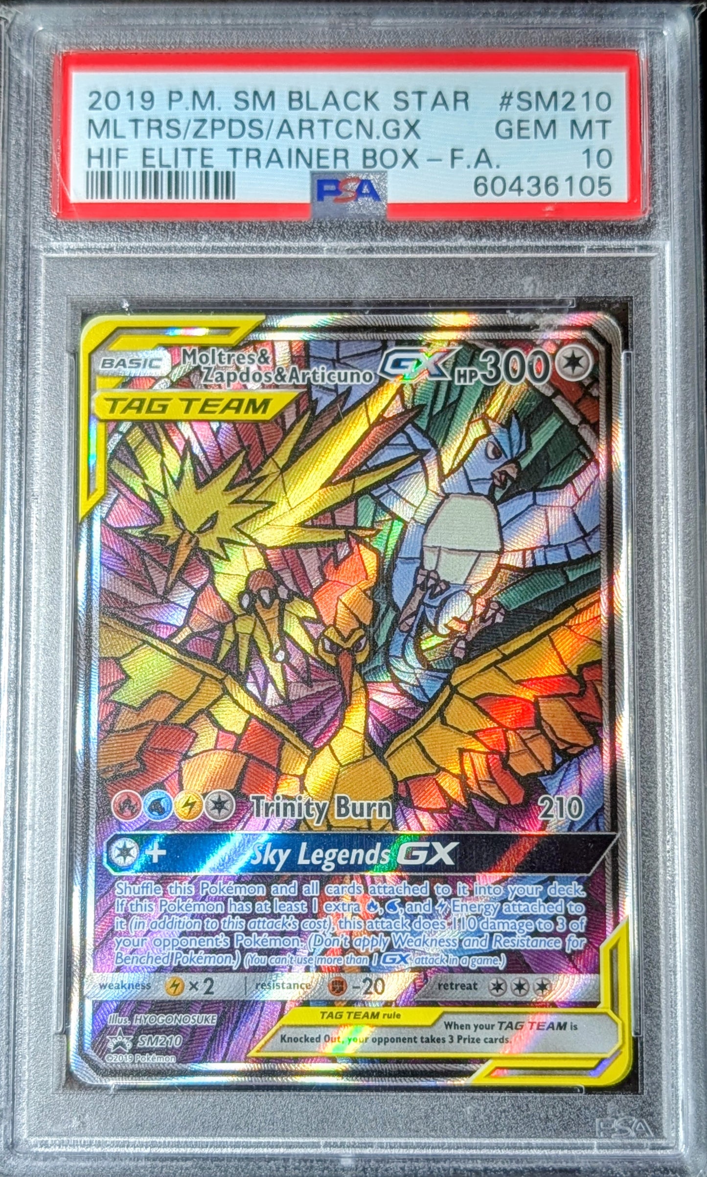 PSA 10 Moltres & Zapdos & Articuno SM210