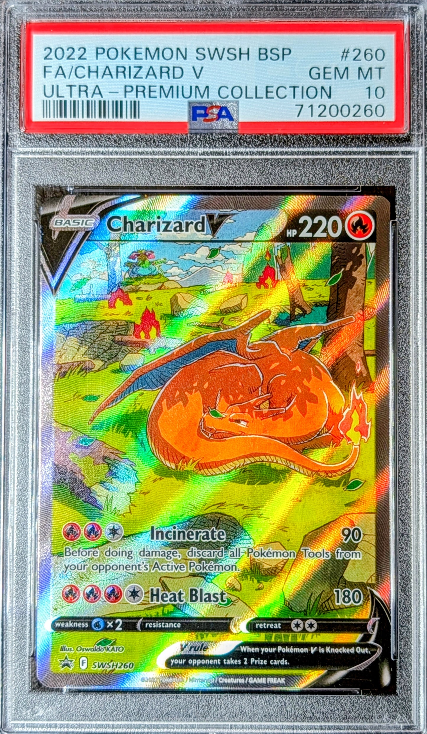 PSA 10 Charizard V SWSH260