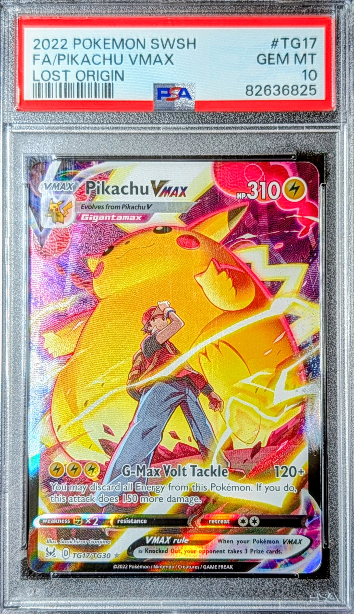 PSA 10 Pikachu VMAX TG17/TG30