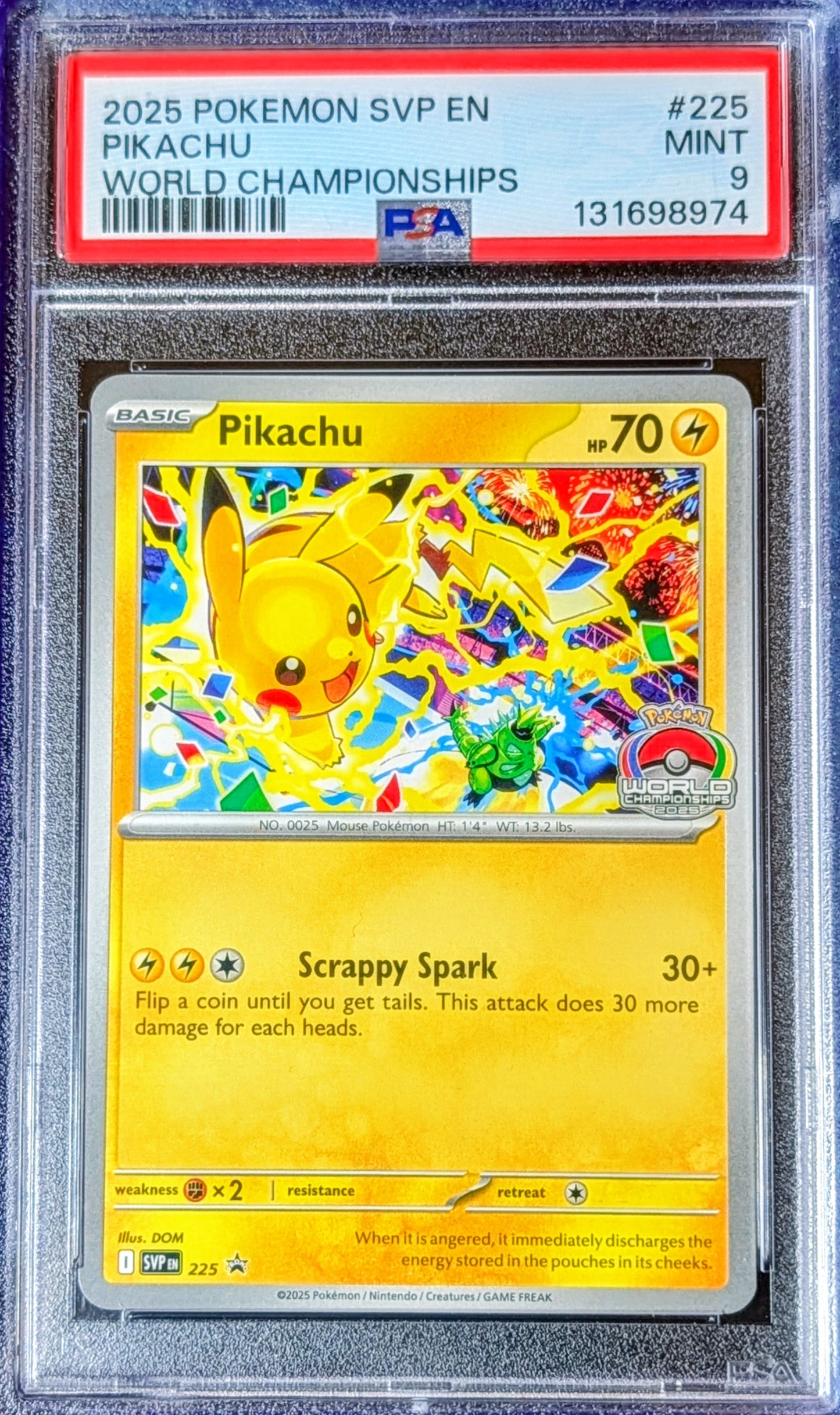 PSA 9 Pikachu SVP225