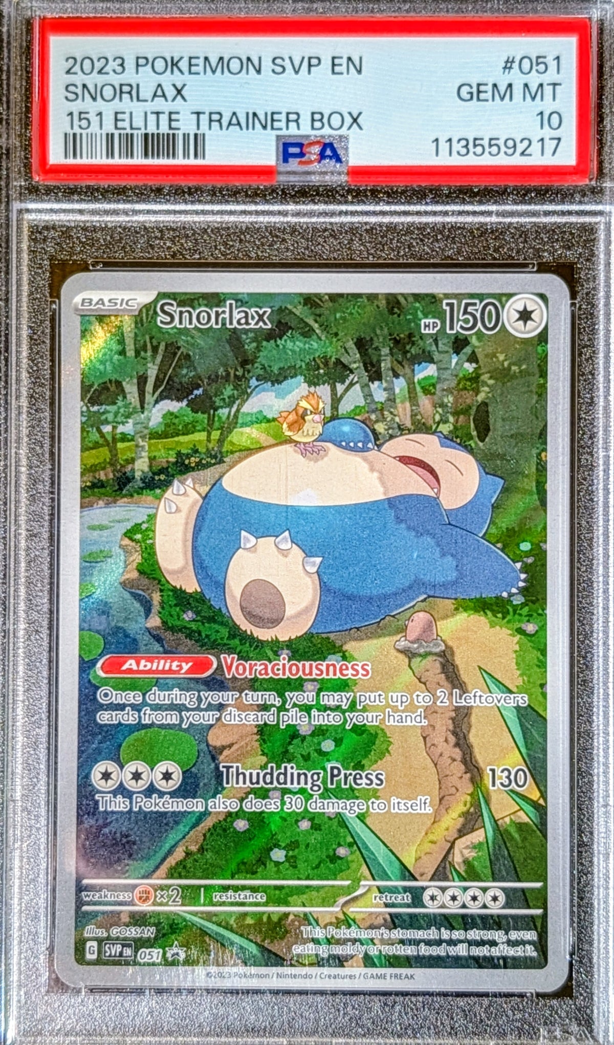PSA 10 Snorlax SVP-061