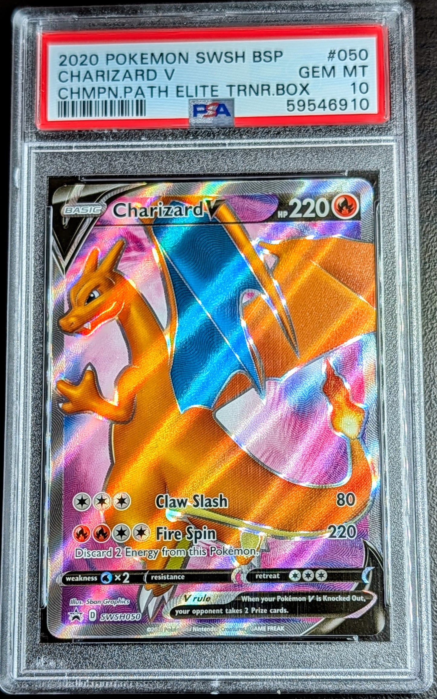 PSA 10 Charizard V SWSH050