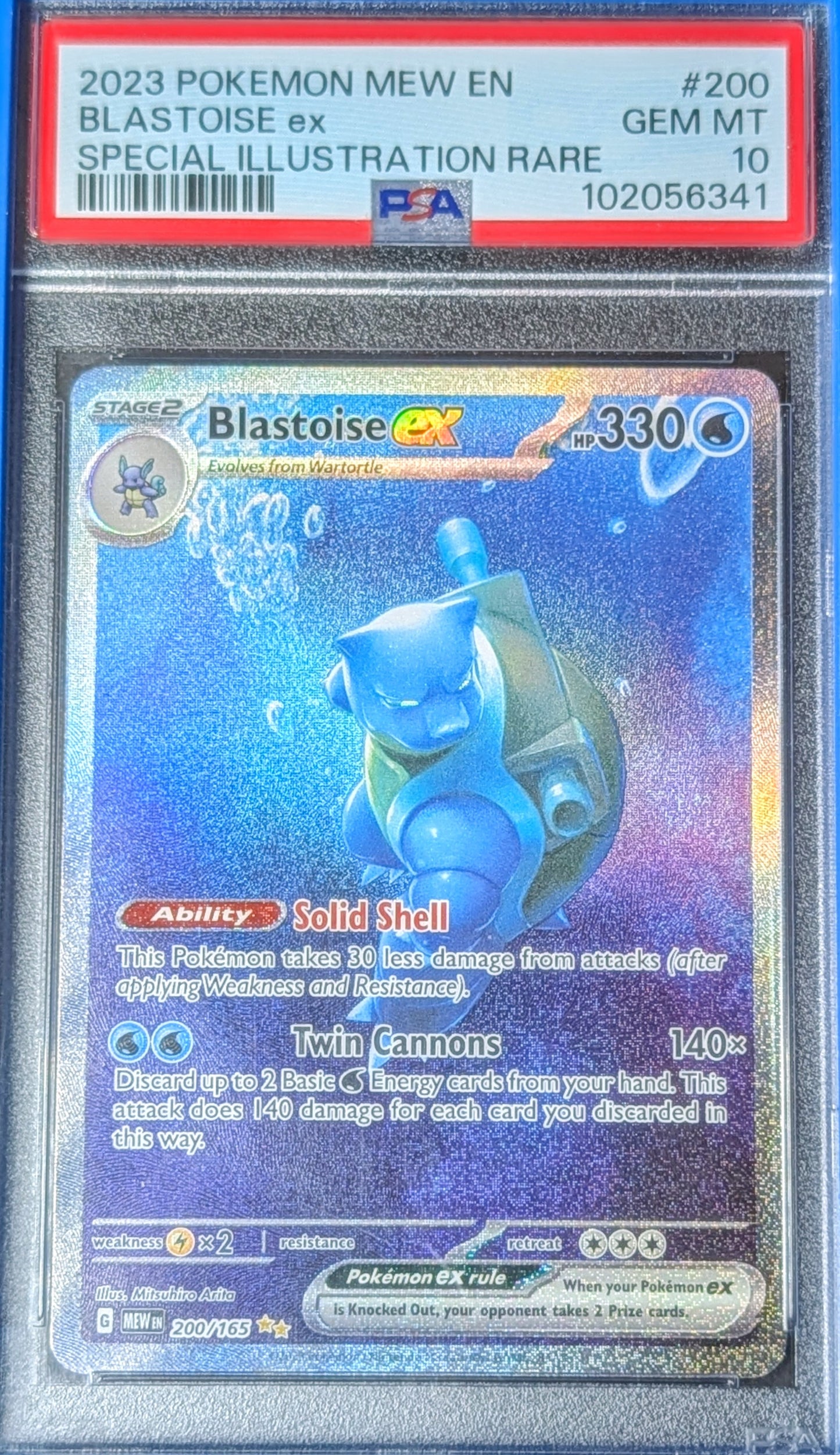 PSA 10 Blastoise EX 200/165