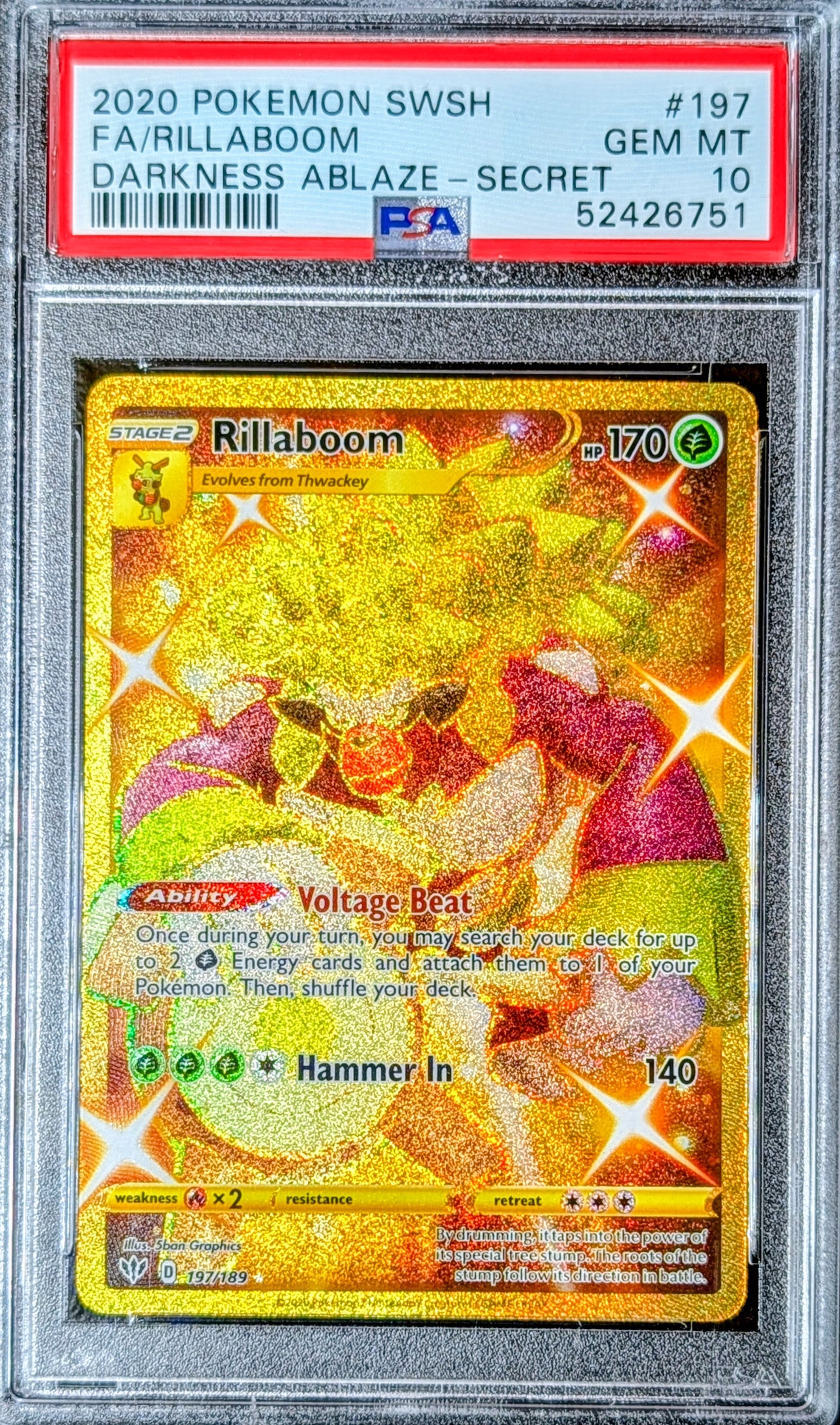 PSA 10 Rillaboom 197/189