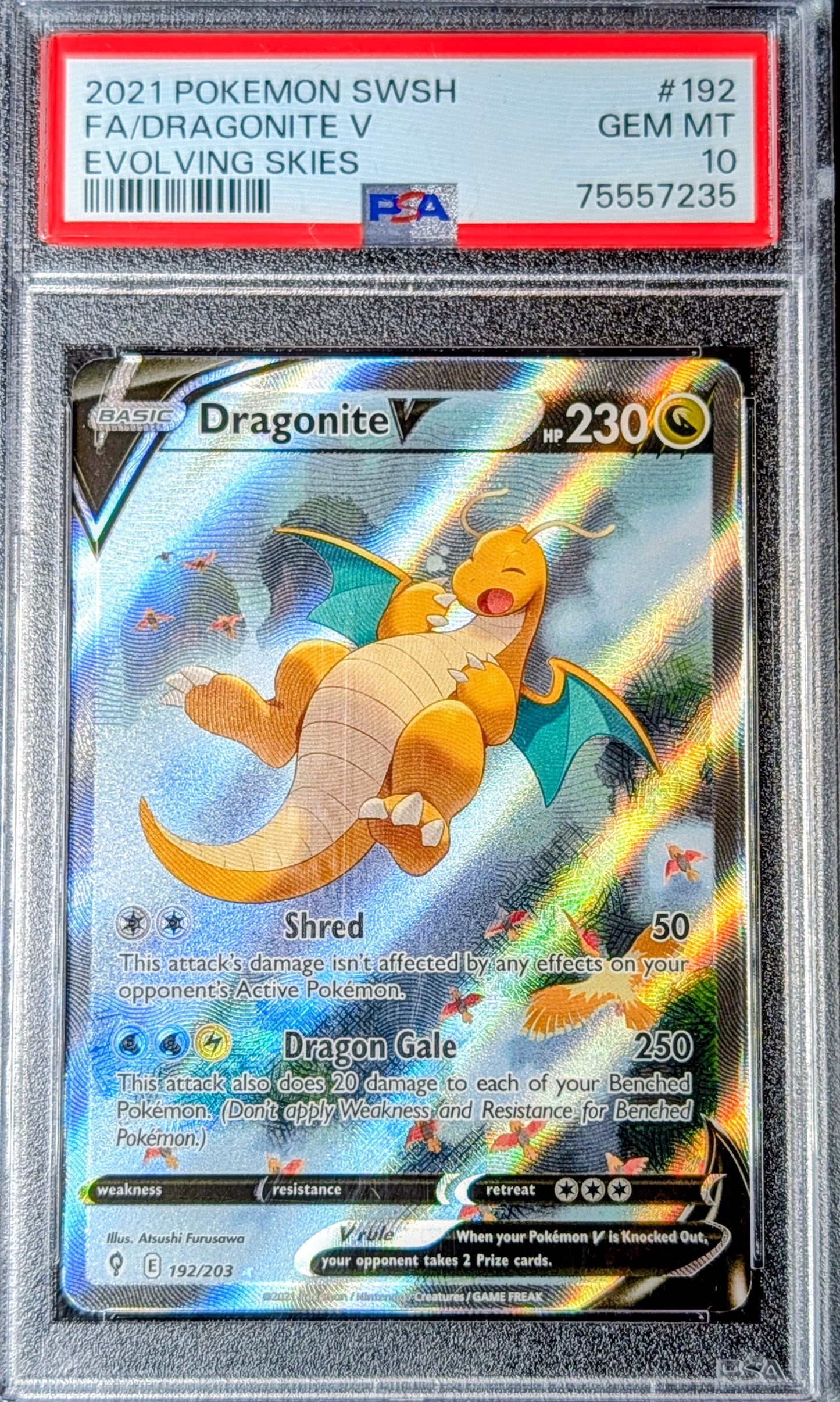 PSA 10 Dragonite 192/203