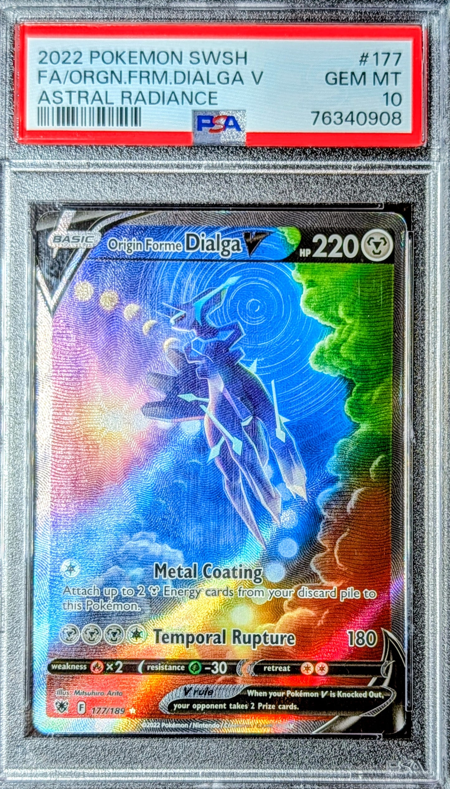 PSA 10 Origin Forme Dialga V 177/189