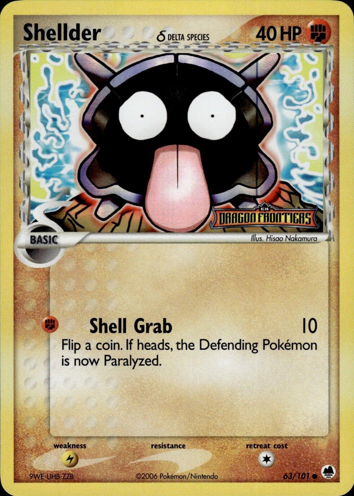 Shellder - 63/101 - Reverse Holo (Stamped)