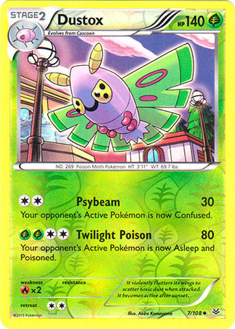 Dustox (7) - 7/108 - Uncommon - Reverse Holofoil