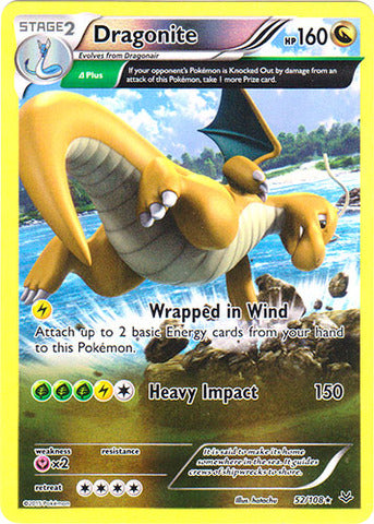 Dragonite (52 Delta) - 52/108 - Holo Rare - Reverse Holofoil