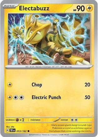 Electabuzz - 053/162 - Common - Reverse Holo
