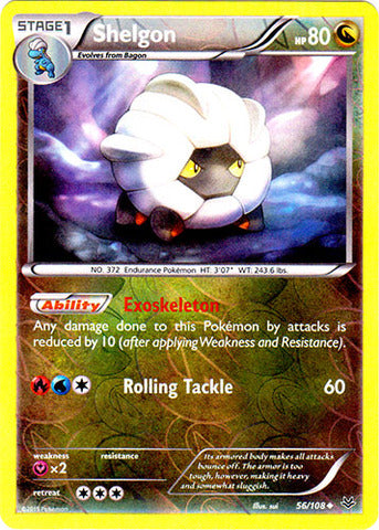 Shelgon - 56/108 - Uncommon - Reverse Holofoil