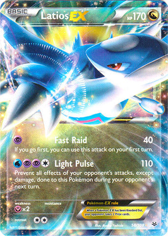 Latios EX - 58/108 - Ultra Rare