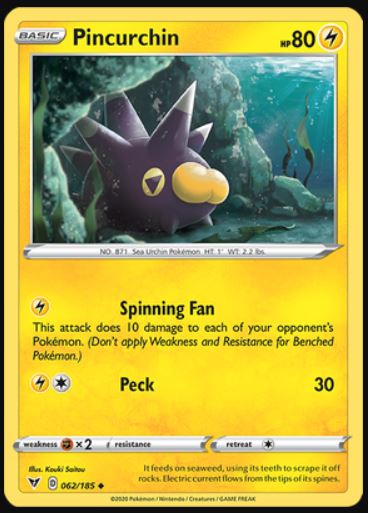 Pincurchin - 062/185 - Uncommon