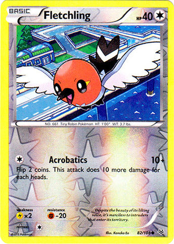 Fletchling - 82/108 - Common - Reverse Holofoil