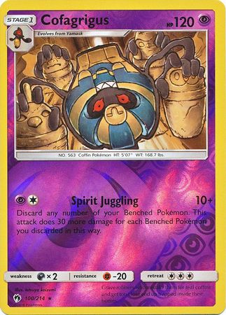 Cofagrigus - 100/214 - Rare - Reverse Holofoil