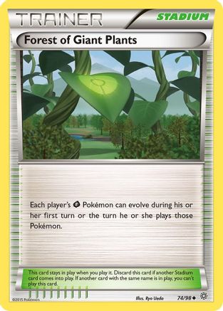 Forest of Giant Plants 074/98  - Reverse Holofoil XY  Ancient Origins - Uncommon