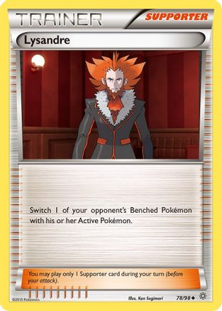 Lysandre 078/98  - Reverse Holofoil XY  Ancient Origins - Uncommon