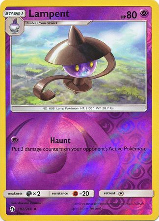Lampent - 102/214 - Uncommon - Reverse Holofoil