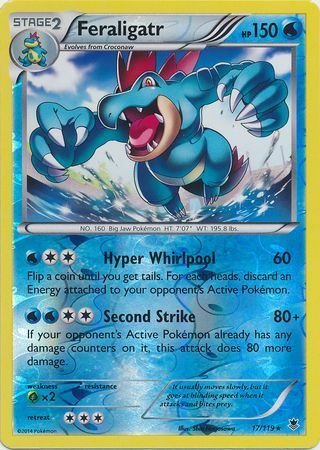 Feraligatr - 17/119 - Holo Rare - Reverse Holo
