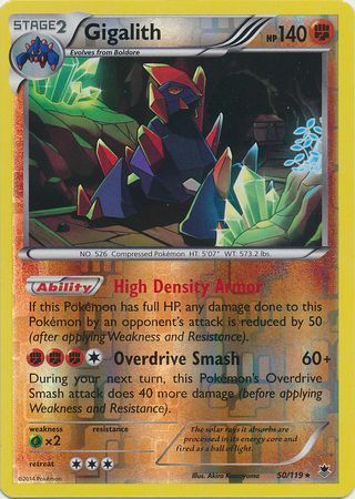 Gigalith - 50/119 - Holo Rare - Reverse Holo