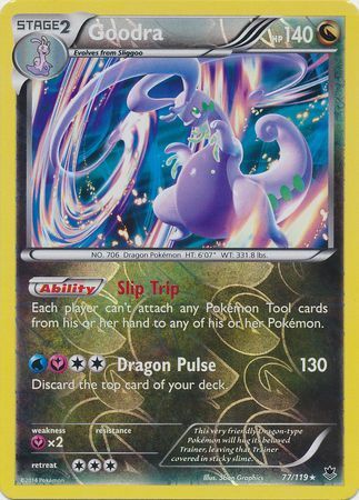 Goodra - 77/119 - Holo Rare - Reverse Holo