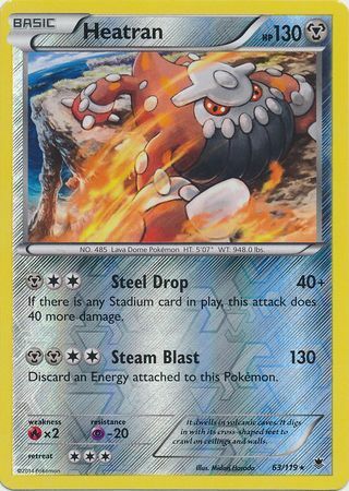 Heatran - 63/119 - Holo Rare - Reverse Holo
