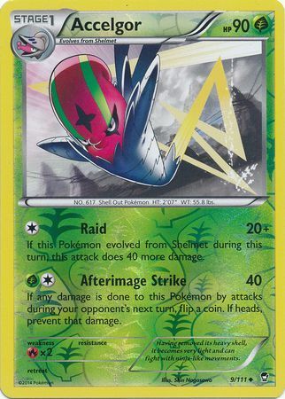 Accelgor - 9/111 - Uncommon - Reverse Holo