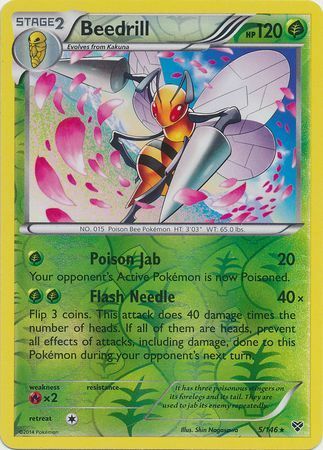 Beedrill - 5/146 - Rare - Reverse Holofoil
