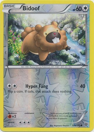 Bidoof - 106/146 - Common - Reverse Holofoil