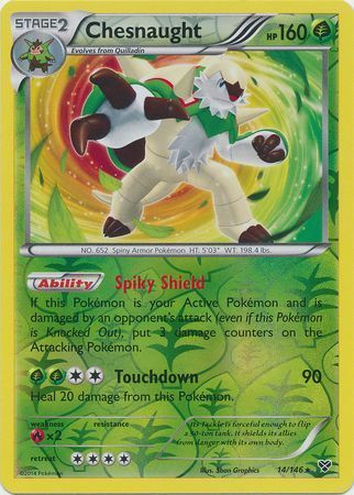 Chesnaught - 14/146 - Holo Rare - Reverse Holofoil