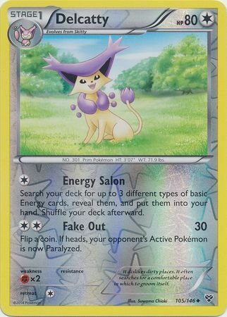 Delcatty - 105/146 - Uncommon - Reverse Holofoil