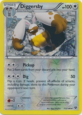 Diggersby - 112/146 - Uncommon - Reverse Holofoil