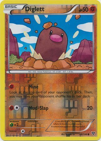 Diglett - 58/146 - Common - Reverse Holofoil