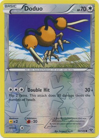 Doduo - 98/146 - Common - Reverse Holofoil