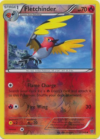 Fletchinder - 27/146 - Uncommon - Reverse Holofoil