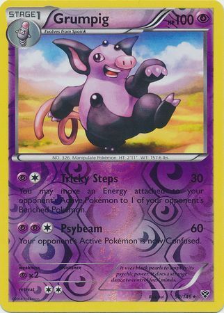 Grumpig - 50/146 - Rare - Reverse Holofoil