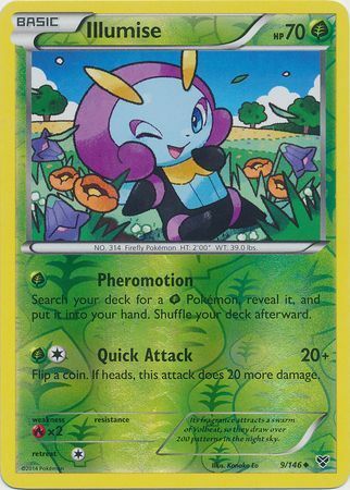 Illumise - 9/146 - Uncommon - Reverse Holofoil