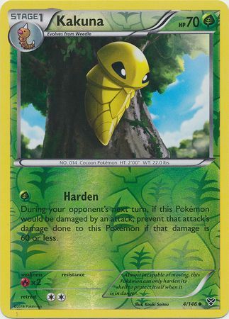 Kakuna - 4/146 - Uncommon - Reverse Holofoil