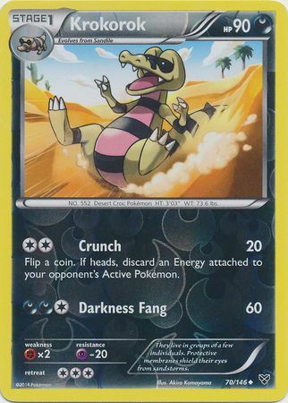 Krokorok - 70/146 - Uncommon - Reverse Holofoil