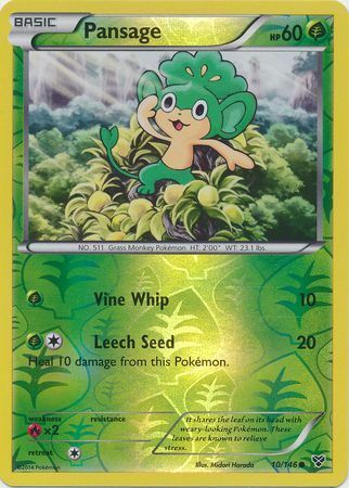 Pansage - 10/146 - Common - Reverse Holofoil