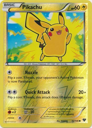 Pikachu - 42/146 - Common - Reverse Holofoil