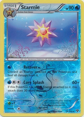 Starmie - 34/146 - Rare - Reverse Holofoil