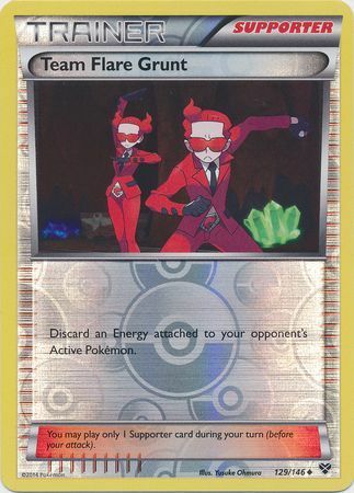 Team Flare Grunt - 129/146 - Uncommon - Reverse Holofoil