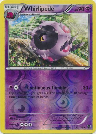 Whirlipede - 52/146 - Uncommon - Reverse Holofoil