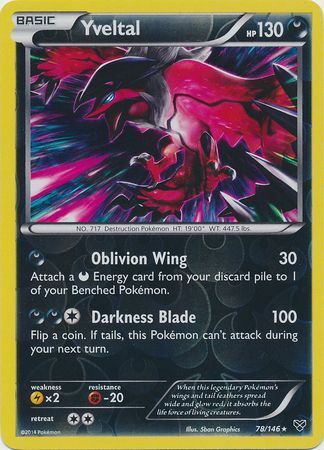 Yveltal - 78/146 - Rare - Reverse Holofoil